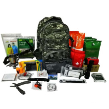 Wholesale outdoor military rucksack camping and emergency survival backpack kit with tools